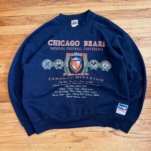 Rare Vintage Chicago Bears Sweatshirt Nutmeg Mille XL Made in USA Men’s XL